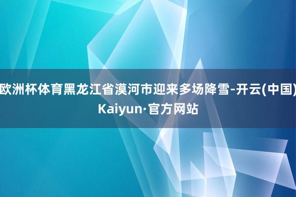 欧洲杯体育黑龙江省漠河市迎来多场降雪-开云(中国)Kaiyun·官方网站