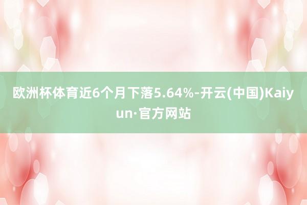 欧洲杯体育近6个月下落5.64%-开云(中国)Kaiyun·官方网站