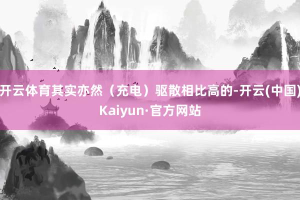 开云体育其实亦然（充电）驱散相比高的-开云(中国)Kaiyun·官方网站