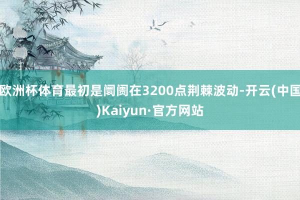 欧洲杯体育最初是阛阓在3200点荆棘波动-开云(中国)Kaiyun·官方网站