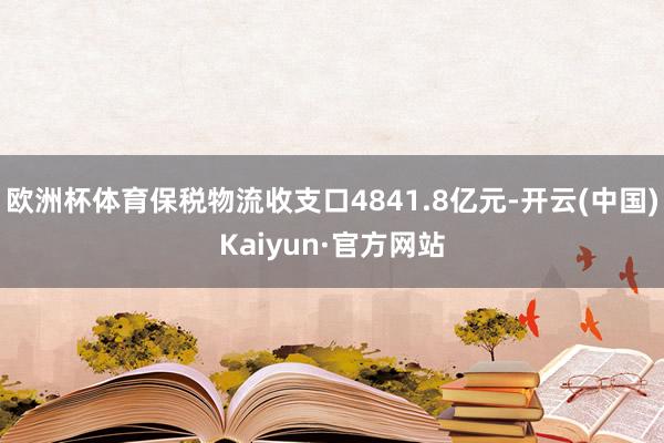 欧洲杯体育保税物流收支口4841.8亿元-开云(中国)Kai